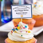 Gepersonaliseerde diploma's Cupcake Toppers Set van 12 Afstudeerfeest Cookie Cake Decoratie Cadeau voor afgestudeerden Klas van 2026