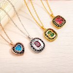 Personalized Birthstone Shield Badge Sterling Silver Necklace with Text Dainty Jewellery Class of 2026 Graduation Gift for Graduates Friends Classmates