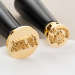 Personalisierte Keramik Ton Messing Töpferei Stempel mit Muster Initiale Datum Geschenk für Handwerk Liebhaber