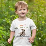 Personalised Cute Cartoon Animal Our 1st Mother's Day 100% Cotton Babysuit Kid's T-shirt with Name Baby Shower Birthday Gift for Baby Kid