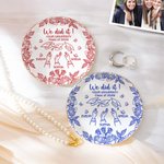 Personlig mångfärgad Graduation Cap Toss Design Keramisk Trinket Smyckesskål med namn och år Heminredning Graduation Gift för vänner Graduates