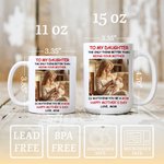 Personalised Multicolor Mom-Daughter Photo 11/15 oz Ceramic Coffee Mug with Text Daily Use Mother's Day Birthday Gift for Women