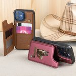 Personalized Horse Photo Portrait Phone Case with Name and Card Holder for iPhone Samsung Daily Use Birthday Gift for Horse Owners Riders