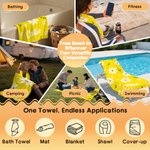 Personlig flerfarget Daisy Quick Dry Soft Oversized Beach Towel med navn Travel Essentials Beach Party Bursdagsgave til henne