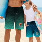 Personalized Multicolor Summer Style Initial Quick Dry Swim Trunks Beach Shorts with Mesh Brief and Name Beach Party Birthday Holiday Gift for Men