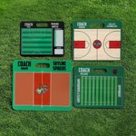 Tableau tactique durable personnalisé pour entraîneur de terrain de jeu de balle avec logo et nom Cadeau pour entraîneur de jeu de balle pour les passionnés de sport