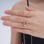 Personalisierte Hochlandkuh Geburtsstein Herz Halskette Minimalistischer Schmuck Geburtstag Muttertag Jahrestag Geschenk für Frau Mama