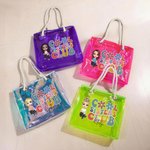 Personalizado Cool Sisters Club Cartoon Character Neon Transparent Tote Bag with Name Travel Essentials Birthday Beach Party Gift for Women Girls