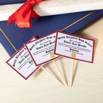 Gepersonaliseerde diploma's Cupcake Toppers Set van 12 Afstudeerfeest Cookie Cake Decoratie Cadeau voor afgestudeerden Klas van 2026