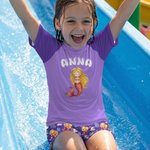 Personalized Cute Cartoon Mermaid Sea Animal Anti-UV Kid Swimsuit with Name Swimming Pool Summer Holiday Gift for Boys Girls