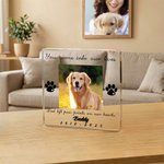 Henkilökohtainen Koira Kissa Tassu Lemmikki Photo Kirkas akryyli plaketti nimi ja aika Home Decor Memorial Pet Loss sympatia lahja lemmikkieläinten omistajille