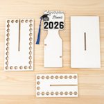 Personalisierte Graduation Cap Star Cake Geldhalter mit Namen und Text 50holes Graduation Geschenk für Klasse von 2026 Absolventen