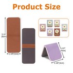 Personalisierte Cartoon Geburt Blume Schmetterling Magnetische PU Leder Lesezeichen Clip mit Namen Geburtstag zurück zu Schule Geschenk für Kinder Frauen