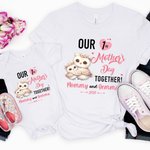 Personalized Cute Giraffe Fantasy Unicorn Animal Design 100% Cotton T-shirt Baby Bodysuit with Name 1st Mother's Day Birthday Gift for Baby Mom