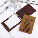 Personalized Top 10 Best Golfers Golf Scorecard Holder Yardage Book Cover with Name and Pencil Loop Birthday Sports Gift for Coach Golf Players