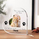 Henkilökohtainen Koira Kissa Tassu Lemmikki Photo Kirkas akryyli plaketti nimi ja aika Home Decor Memorial Pet Loss sympatia lahja lemmikkieläinten omistajille