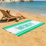 Personalisierte Shadow Stripe Name Quick-Dry Oversized Strand Handtuch Strand Pool Party Geburtstag Geschenk für Kinder Freunde