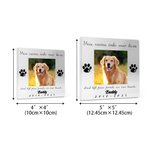 Henkilökohtainen Koira Kissa Tassu Lemmikki Photo Kirkas akryyli plaketti nimi ja aika Home Decor Memorial Pet Loss sympatia lahja lemmikkieläinten omistajille