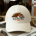 Personalized Watercolor Horse Sports Classic Baseball Cap with Name Game Outdoor Daily Accessory Birthday Gift for Horse Lovers