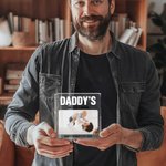 Personalized Daddy Papa Photo Square Acrylic Plaque with Nickname and Texts Father's Day Birthday Gift for Dad Grandpa
