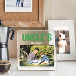 Personalized Daddy Papa Photo Square Acrylic Plaque with Nickname and Texts Father's Day Birthday Gift for Dad Grandpa