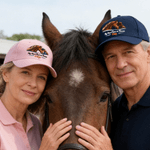 Personalized Watercolor Horse Sports Classic Baseball Cap with Name Game Outdoor Daily Accessory Birthday Gift for Horse Lovers