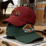 Personalized Watercolor Horse Sports Classic Baseball Cap with Name Game Outdoor Daily Accessory Birthday Gift for Horse Lovers