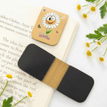 Personalisierte Cartoon Geburt Blume Schmetterling Magnetische PU Leder Lesezeichen Clip mit Namen Geburtstag zurück zu Schule Geschenk für Kinder Frauen