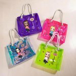 Sac à Main Personnalisé avec Dessin Personnage et Nom Sac Tote Neon Laser Transparent Grande Capacité Cadeau Anniversaire Mariage Voyage pour Femme