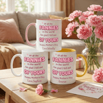 Personalised Happy Mother's Day Design 11 oz 15 oz Ceramic Mug with Name and Coaster Mother's Day Gift for Mom