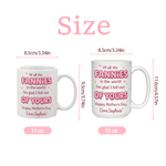 Personalised Happy Mother's Day Design 11 oz 15 oz Ceramic Mug with Name and Coaster Mother's Day Gift for Mom