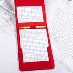 Personalized Top 10 Best Golfers Golf Scorecard Holder Yardage Book Cover with Name and Pencil Loop Birthday Sports Gift for Coach Golf Players