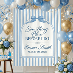 Personalisierte etwas blau, bevor ich tun Streifen Hintergrund mit Namen und Datum bedeutungsvoll Singles Party Geschenk für Braut Schwester Freundin