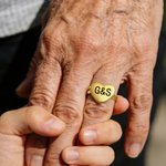Personalizada de plata de ley Corazón Fotos Anillo relicario con texto grabado Día de la Madre Cumpleaños Regalo para Mamá Familia