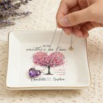 Bandeja de cerámica personalizada con nombre y texto Día de la Madre Regalo de cumpleaños para mamá Abuela