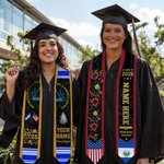 Personalized El Salvadoran Flag Graduation Stole with Name School Name and Year Graduation Gift for Class of 2026 Graduates