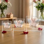 Adorno personalizado de acrílico con foto de mascota y nombre y texto Decoración para el hogar Regalo conmemorativo por simpatía para un amante de las mascotas