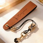 Personalised Multi-Pattern PU Leather Adjustable Wind Instruments Neck Strap with Name Performance Saxophone Clarinet Accessories Gift for Musician