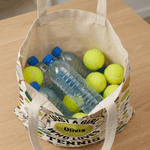 Personalized Tennis Racket Ball Design Large Capacity Tote Bag with Name Daily Use Birthday Gift for Tennis Players