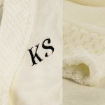 Personalised Embroidered Monogram Name Plush Women’s Bathrobe Daily Use Birthday Gift for Women