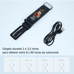 Lámpara de lectura recargable LED personalizada de plástico con personaje de dibujos animados de mariposa y nombre regalo de cumpleaños para lectores