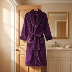 Personalised Embroidered Monogram Name Plush Women’s Bathrobe Daily Use Birthday Gift for Women