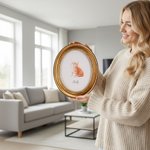 Personalisierte Aquarell Haustier Porträt ovalen Rahmen mit Namen Home Decor Pet Memorial Geschenk für Tierliebhaber