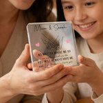 Personalized Mum and Daughter Holding Hands Acrylic Plaque with Text Mother's Day Birthday Gift for Mummy