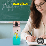 Personalized Long-Tailed Leopard Marsupilami Sport Water Bottle with Name Daily Use Birthday Gift for Kids Friends | Callie × Marsupilami®