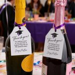 Lot de 20 étiquettes de remerciement personnalisées avec texte et ruban pour la remise des diplômes Décor de cadeau Fête de remise des diplômes Favoris pour les diplômés