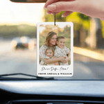 Personalized Photo Lightweight Car Air Freshener Ornament with Text Car Room Use Anniversary Gift for Couples Parents