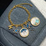 Personalizada Birthstone Inicial Construye tu propia cadena ajustable volante Charm Accesorios de coche Regalo de cumpleaños para la familia amigo propietario del coche