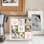 Plaque Acrylique Personnalisée avec Nom et Initiale Décoration Maison Anniversaire Cadeau d'Anniversaire pour Chat Chien Propriétaires