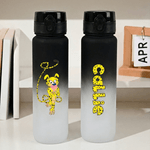 Personlig Marsupilami sportsvannflaske med navn til daglig bruk Bursdagsgave til barn Venner | Callie × Marsupilami®